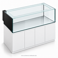 Original illustrative render of Innovative Marine NUVO EXT 200 Peninsula; LAD aquarium lid sold separately.