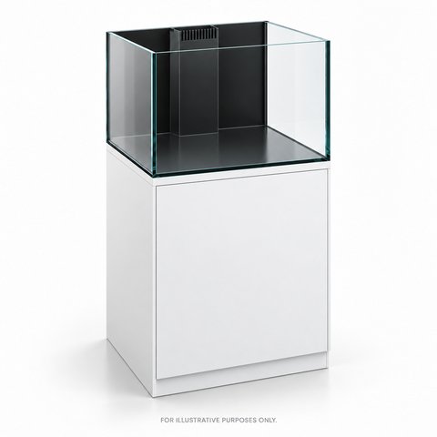 Original illustrative render of Maxspect Lagoon 60; aquarium and cabinet not included with LAD lid