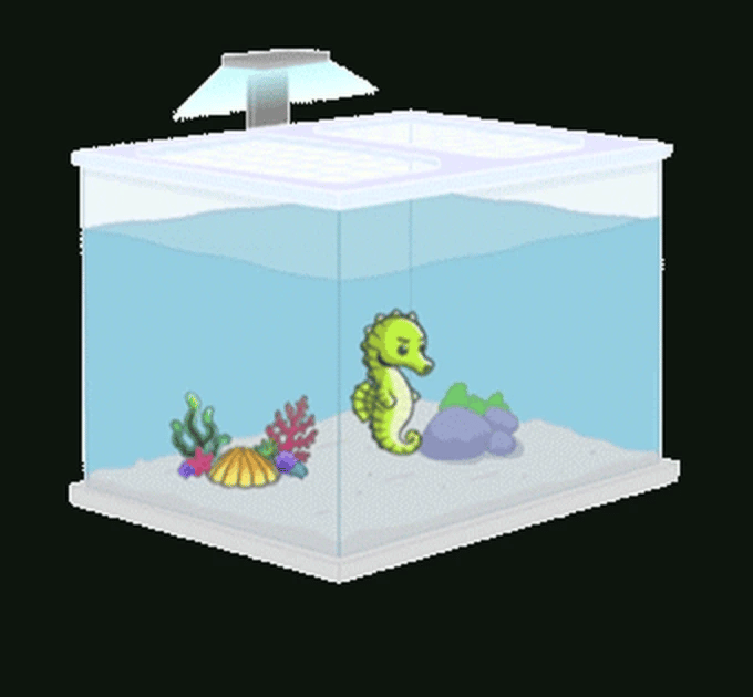 Animated aquarium illustration
