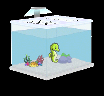 Animated aquarium illustration